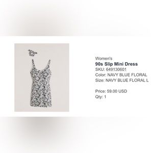 Abercrombie & fitch slip dress.